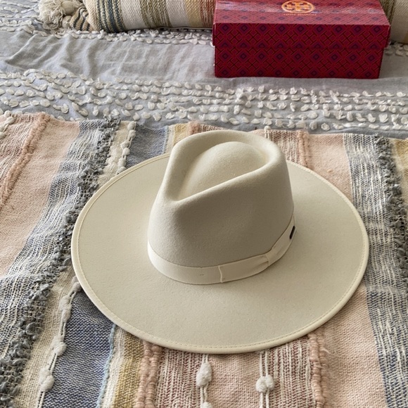 ❤️ Brixton Jo Rancher Off White Wool Hat - Picture 4 of 15
